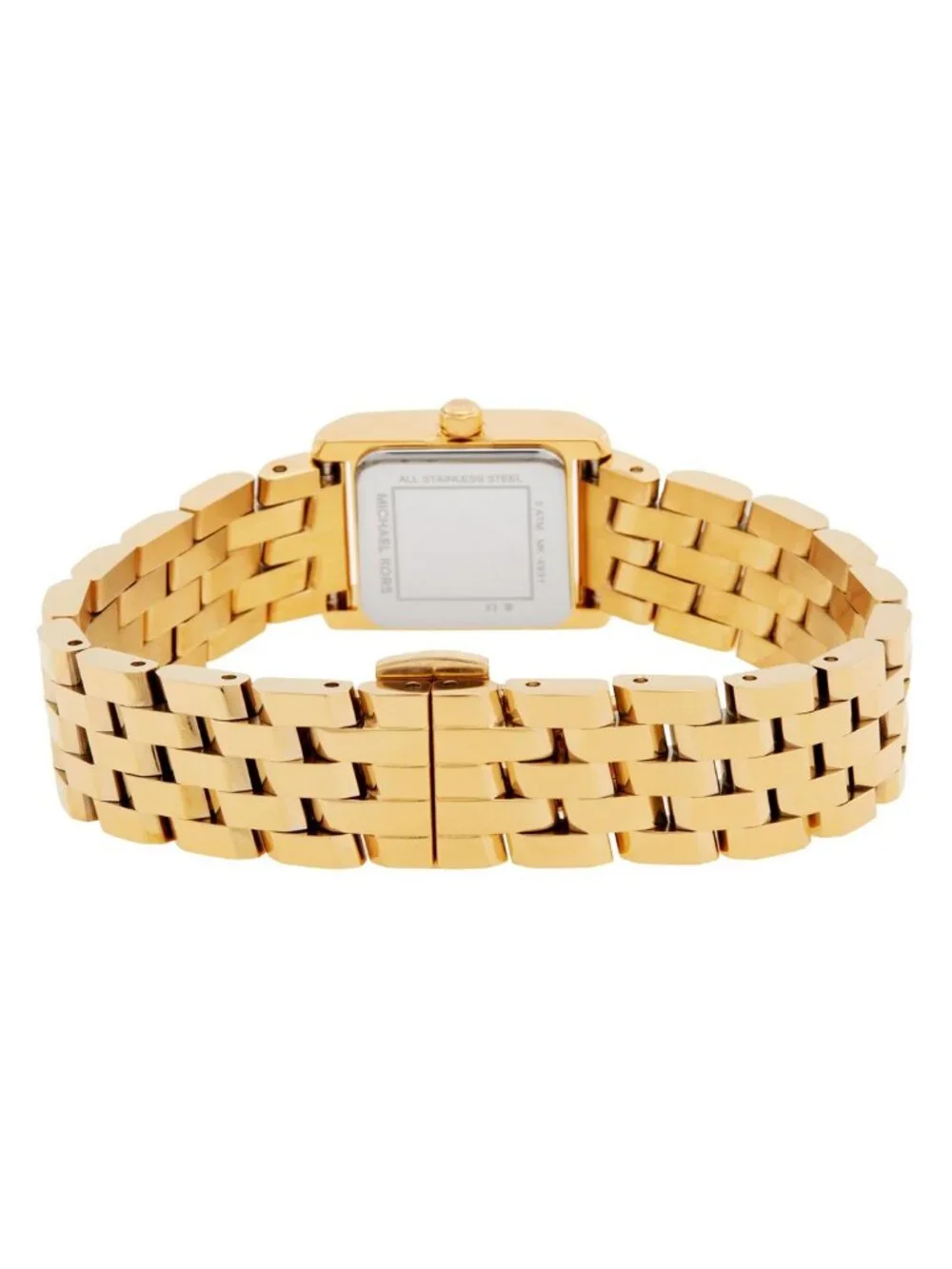 NWT Michael Kors Micro Georgie Quartz Gold Dial Ladies Watch